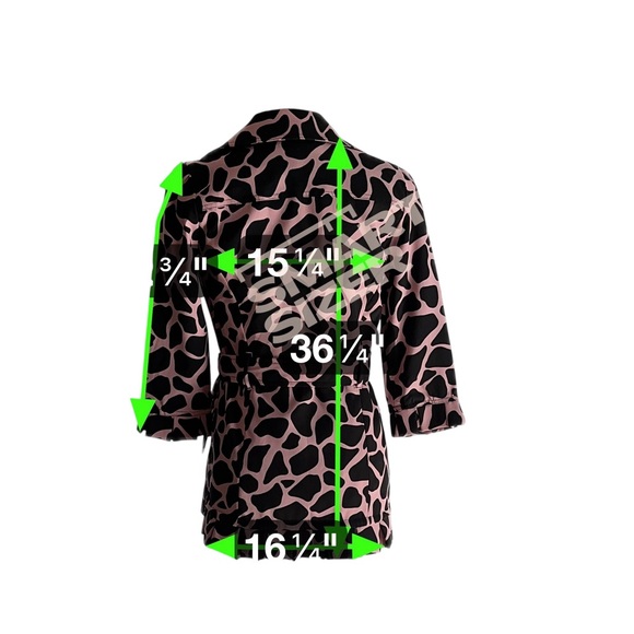 HEART SOUL ANIMAL PRINT BLAZER 3/4 SLEEVE LEOPARD PRINT, GLAM, BARBIE CORE - Picture 11 of 11